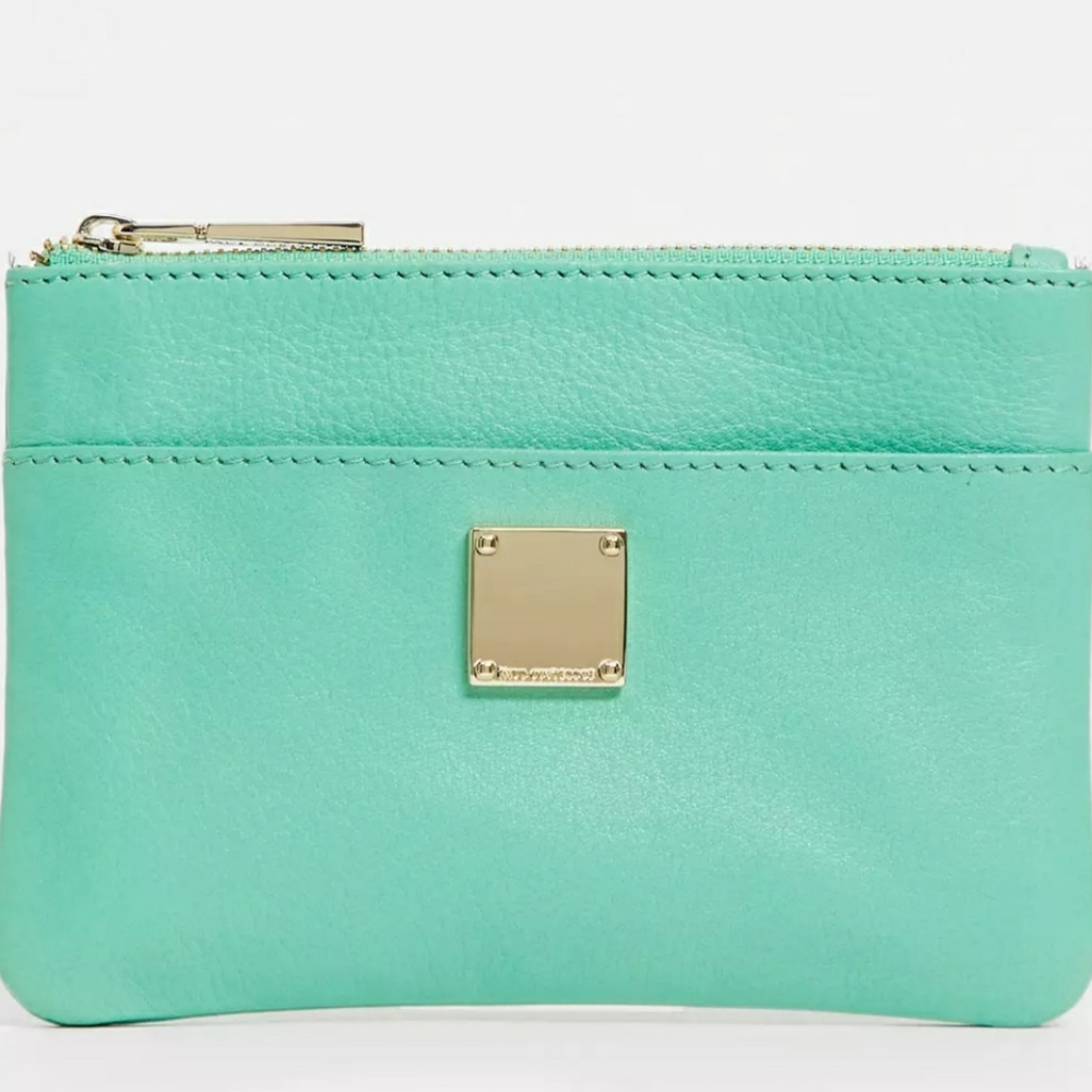 Paul Costelloe leather small zip top wallet 